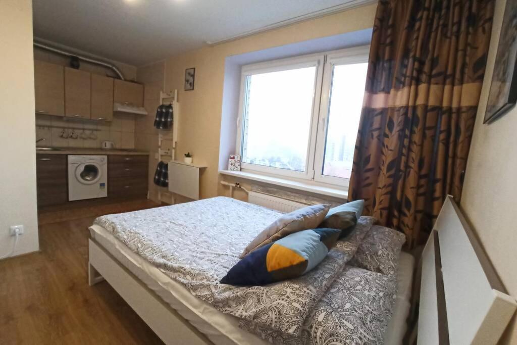 וילנה 9Th Floor Amazing View Central Studio Apartment מראה חיצוני תמונה