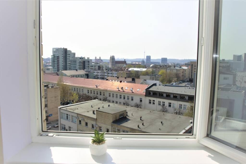 וילנה 9Th Floor Amazing View Central Studio Apartment מראה חיצוני תמונה