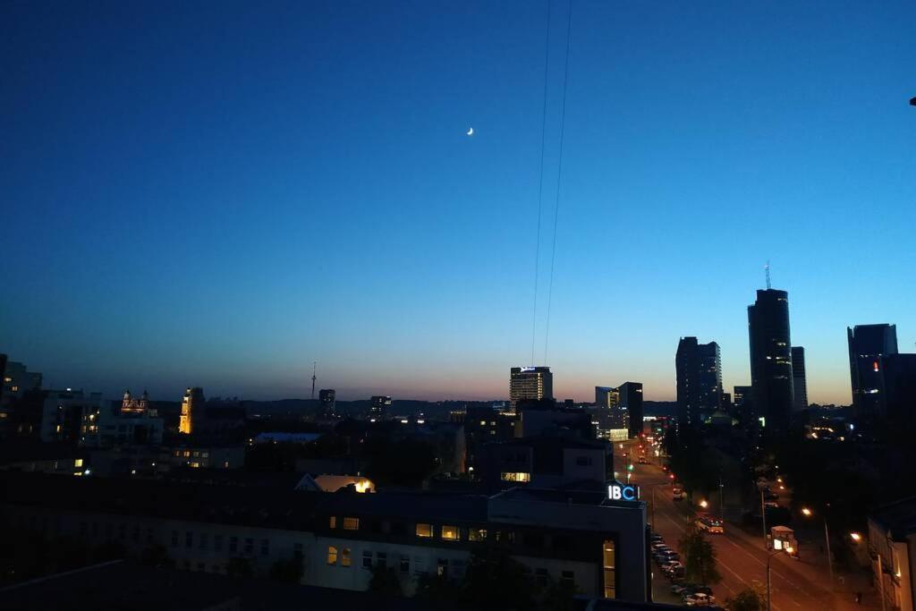וילנה 9Th Floor Amazing View Central Studio Apartment מראה חיצוני תמונה